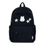 Character-Embroidered Backpack with Bunny and Star Design, view 5