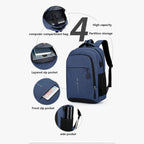 Men's Waterproof Backpack Ultra Lightweight - Black, Navy Blue, Gray, Green, view 10