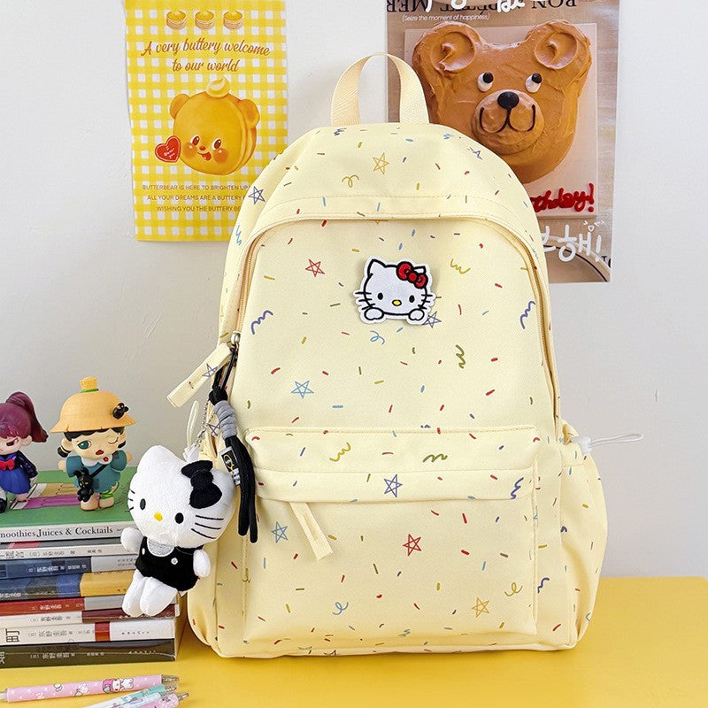 Character-Themed Casual School Backpack - Multiple Pockets, Lightweight Fabric