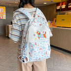 Backpack with Cheerful Dog Design - Multifunctional Compartments, for School, view 4