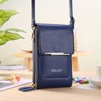 Anti-Theft PU Leather Crossbody Bag with Touchscreen - 11 cm, 250 g, view 10