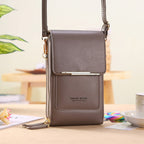 Anti-Theft PU Leather Crossbody Bag with Touchscreen - 11 cm, 250 g, view 11