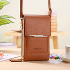 Anti-Theft PU Leather Crossbody Bag with Touchscreen - 11 cm, 250 g, view 12