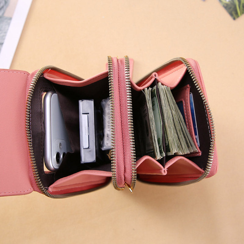 Anti-Theft PU Leather Crossbody Bag with Touchscreen - 11 cm, 250 g, view 3