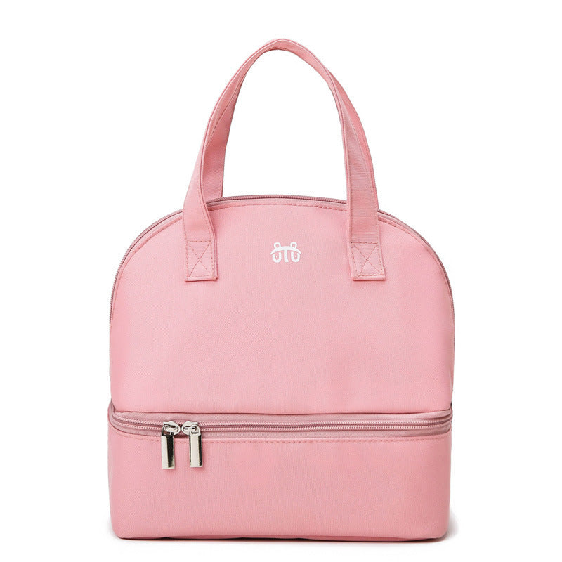 Women's Insulated Cooler Bag - Double Zip, Spacious Compartments, Durable Fabric, view 10