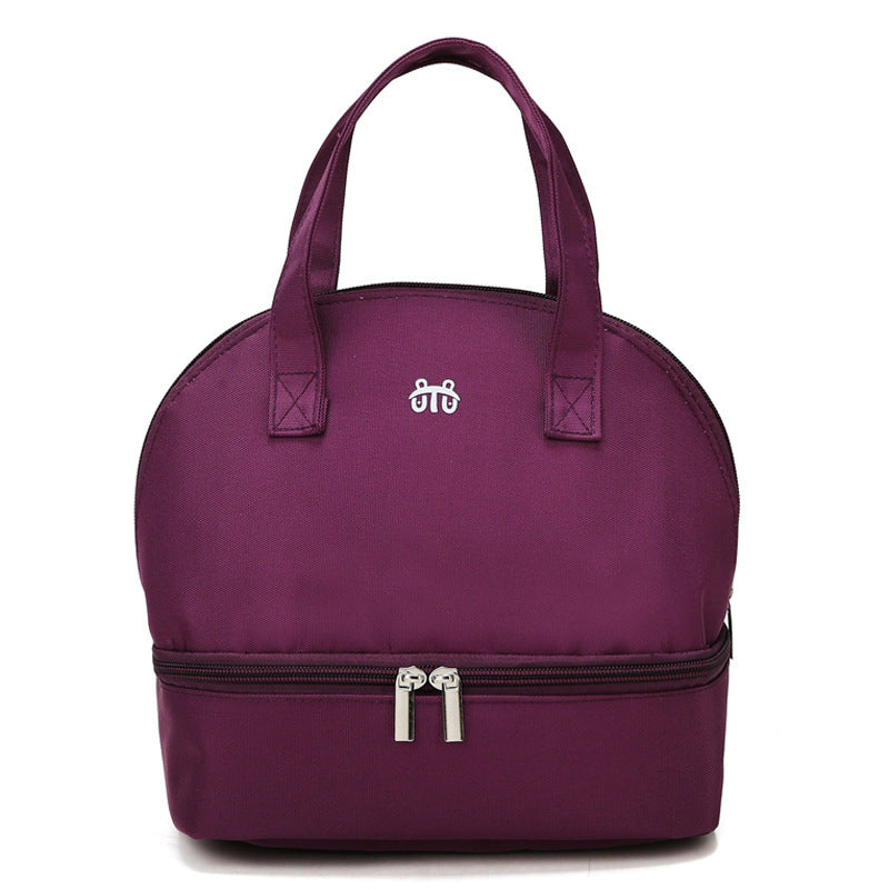 Women's Insulated Cooler Bag - Double Zip, Spacious Compartments, Durable Fabric, view 11