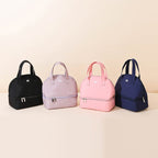 Women's Insulated Cooler Bag - Double Zip, Spacious Compartments, Durable Fabric, view 3