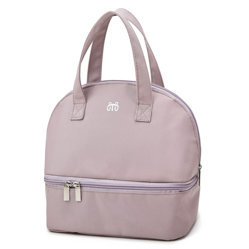 Women's Insulated Cooler Bag - Double Zip, Spacious Compartments, Durable Fabric, view 4