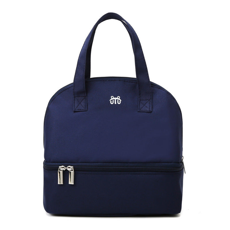 Women's Insulated Cooler Bag - Double Zip, Spacious Compartments, Durable Fabric, view 5