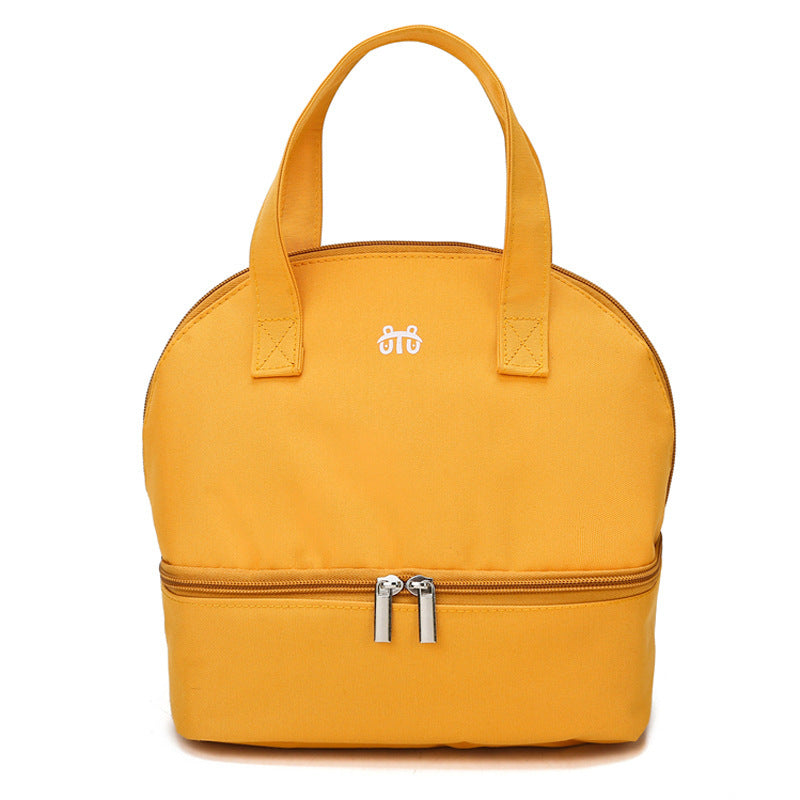 Women's Insulated Cooler Bag - Double Zip, Spacious Compartments, Durable Fabric, view 6