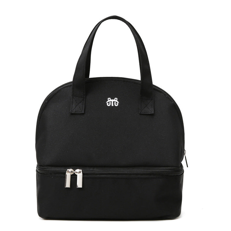 Women's Insulated Cooler Bag - Double Zip, Spacious Compartments, Durable Fabric, view 7