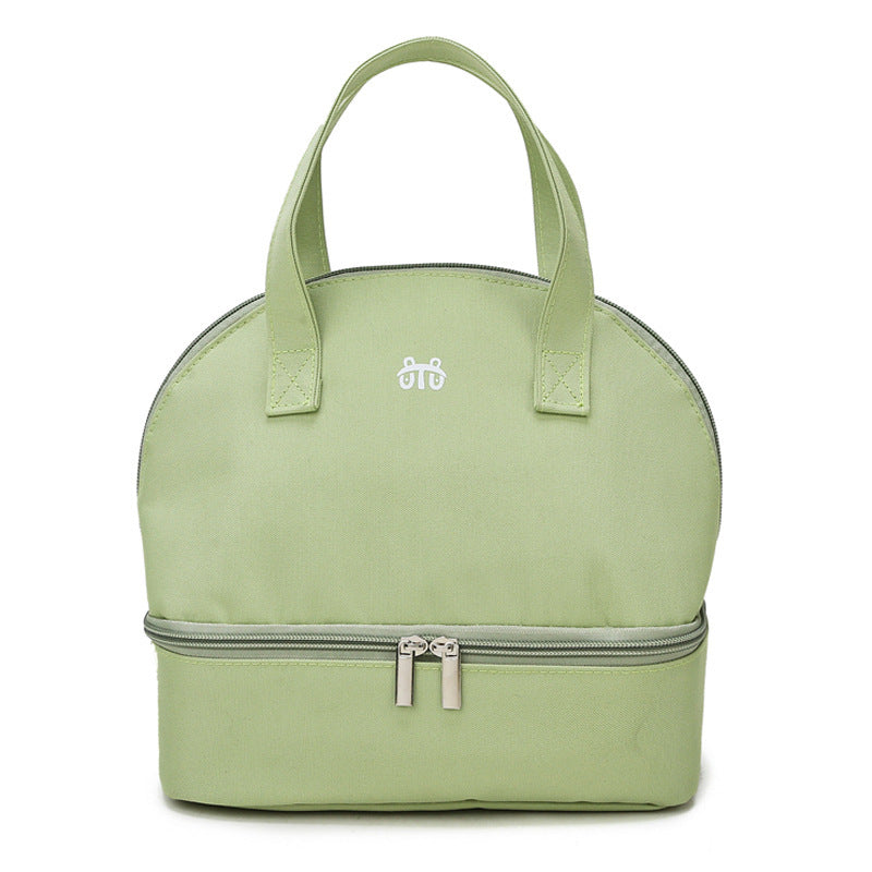 Women's Insulated Cooler Bag - Double Zip, Spacious Compartments, Durable Fabric, view 8