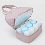 Women's Insulated Cooler Bag - Double Zip, Spacious Compartments, Durable Fabric