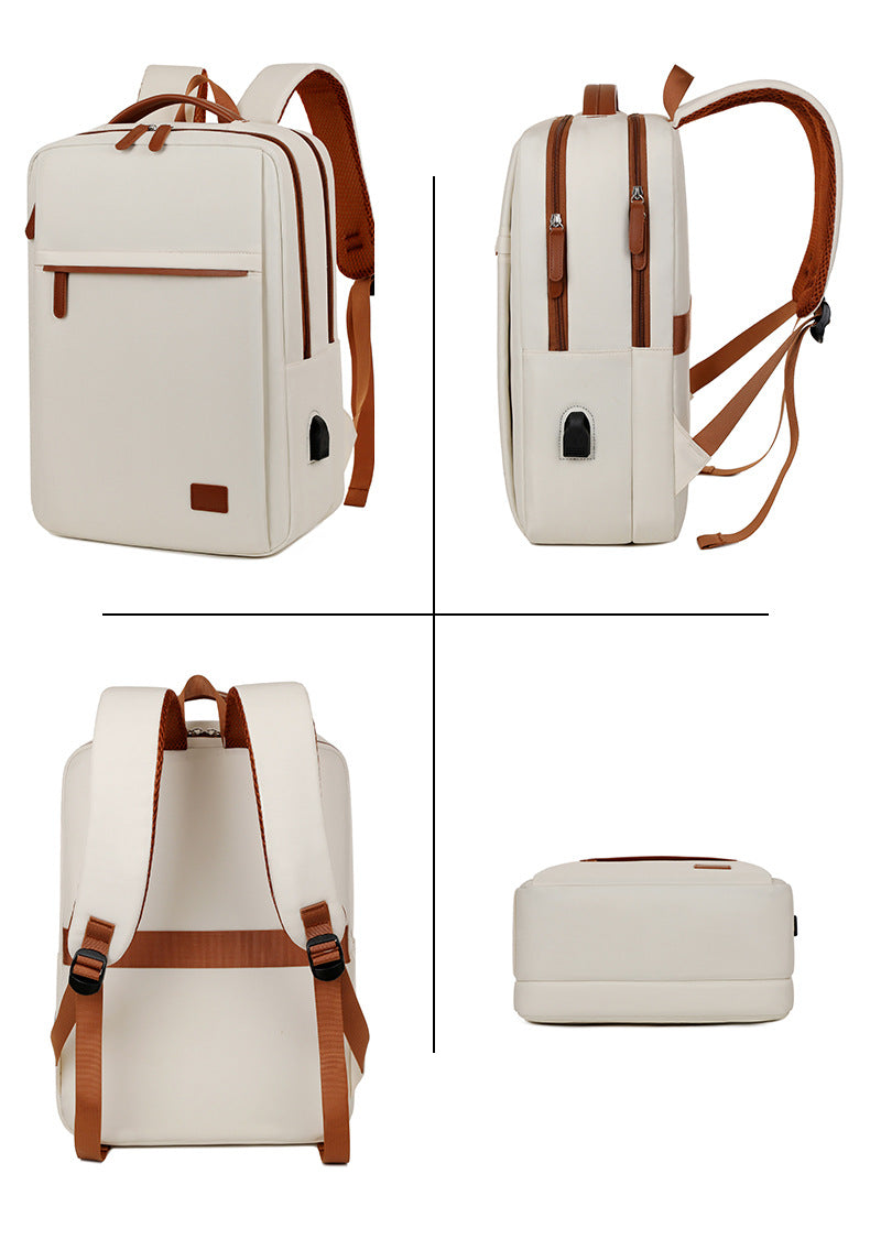 Laptop Backpack with USB Charging Port - Water-Resistant, Fits 15-Inch, view 2