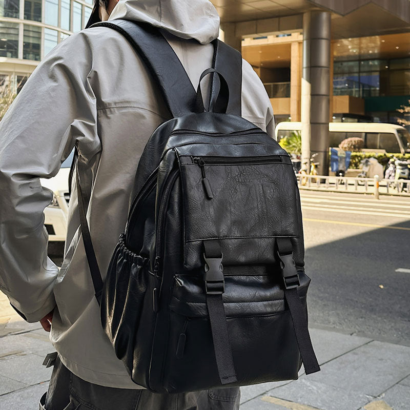 Leather Multi-Functional Backpack for Everyday Use, view 2