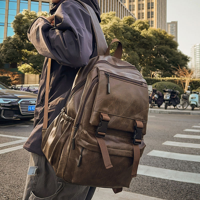 Leather Multi-Functional Backpack for Everyday Use, view 3