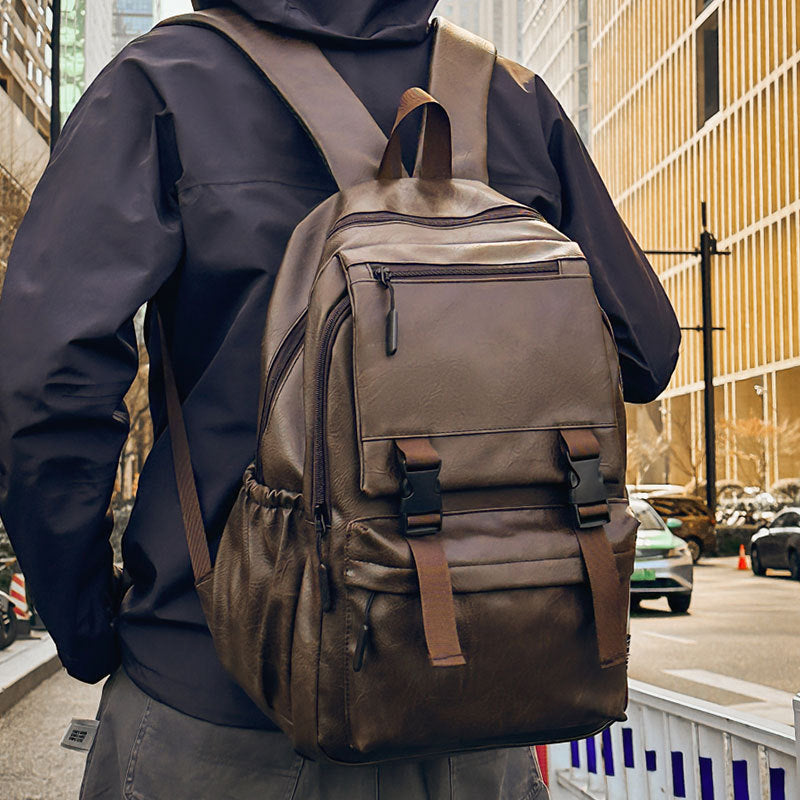 Leather Multi-Functional Backpack for Everyday Use