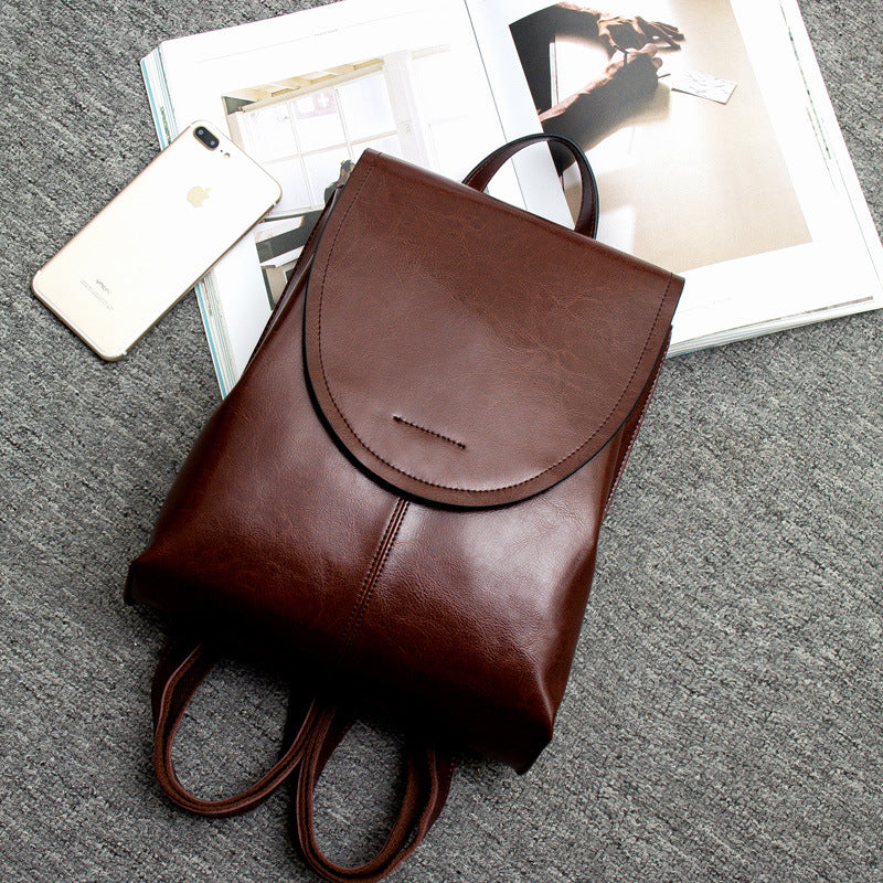 Leather Backpack for Women - 30cm x 25cm x 12cm, Everyday Use, Travel, view 14