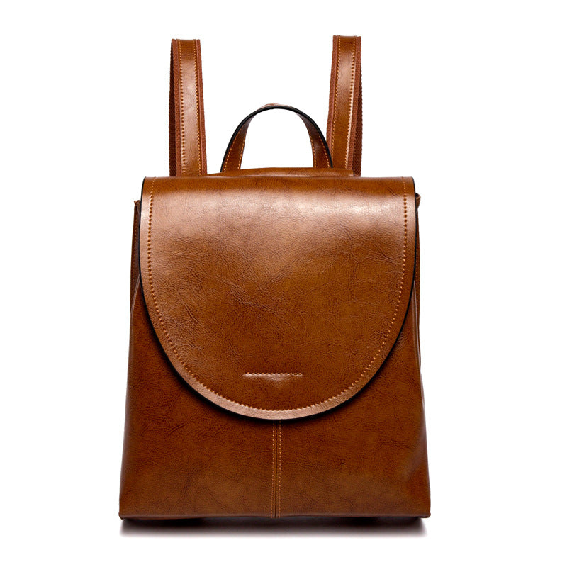 Leather Backpack for Women - 30cm x 25cm x 12cm, Everyday Use, Travel, view 3