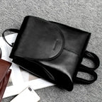 Leather Backpack for Women - 30cm x 25cm x 12cm, Everyday Use, Travel, view 4