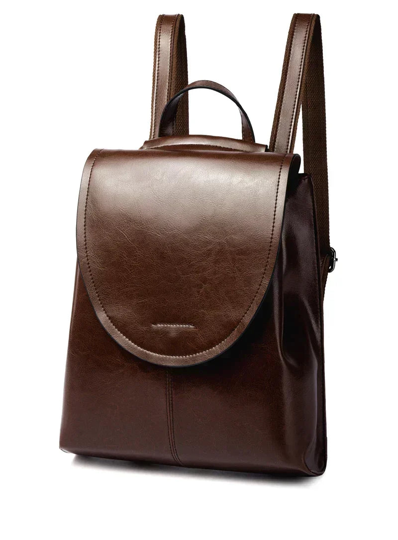 Leather Backpack for Women - 30cm x 25cm x 12cm, Everyday Use, Travel, view 6