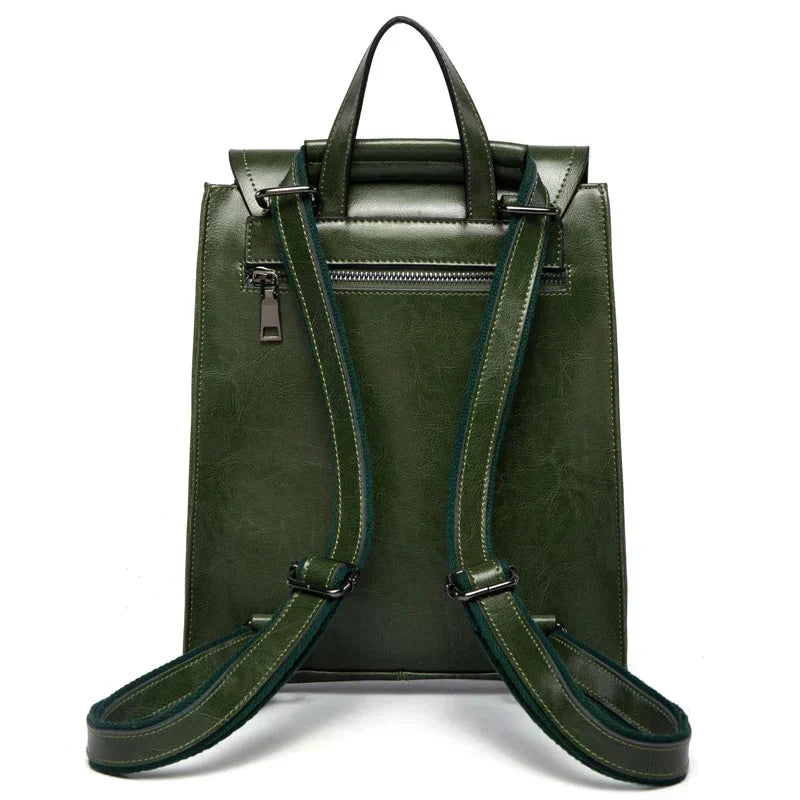 Leather Backpack for Women - 30cm x 25cm x 12cm, Everyday Use, Travel, view 9