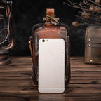 Elegant Leather Hip Pouch for Men - 17 cm x 6 cm, view 12
