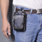 Elegant Leather Hip Pouch for Men - 17 cm x 6 cm, view 15
