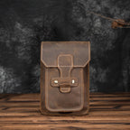 Elegant Leather Hip Pouch for Men - 17 cm x 6 cm, view 16