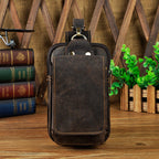 Elegant Leather Hip Pouch for Men - 17 cm x 6 cm, view 19