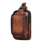 Elegant Leather Hip Pouch for Men - 17 cm x 6 cm, view 4