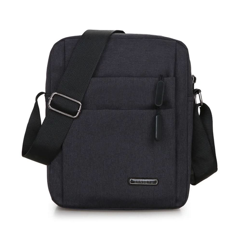 Men's Shoulder Bag with Anti-Theft Design - Water-Resistant, 25x20x7 cm, view 2