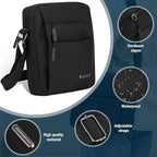 Men's Shoulder Bag with Anti-Theft Design - Water-Resistant, 25x20x7 cm, view 4