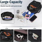 Men's Shoulder Bag with Anti-Theft Design - Water-Resistant, 25x20x7 cm, view 5