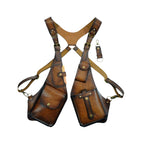 Medieval Steampunk Armpit Shoulder Bag - PU Leather, Black or Brown, view 14