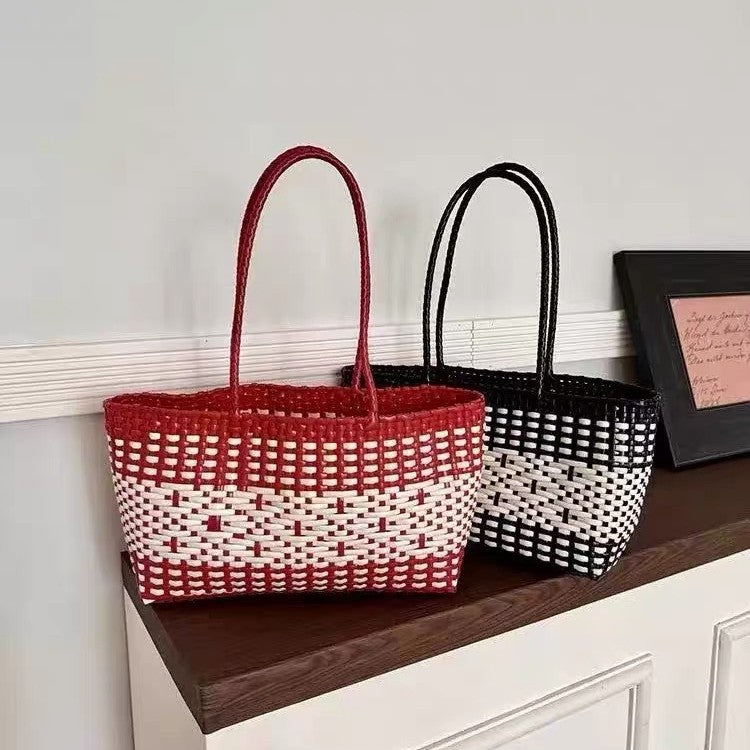 Woven Tote Bag for Women - Durable Material, Spacious Interior, view 2