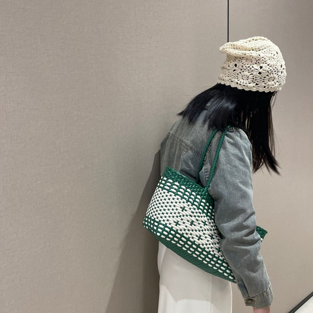 Woven Tote Bag for Women - Durable Material, Spacious Interior, view 3