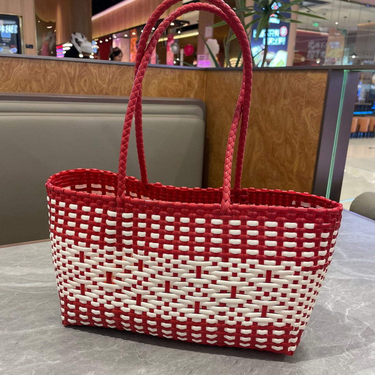 Woven Tote Bag for Women - Durable Material, Spacious Interior, view 6