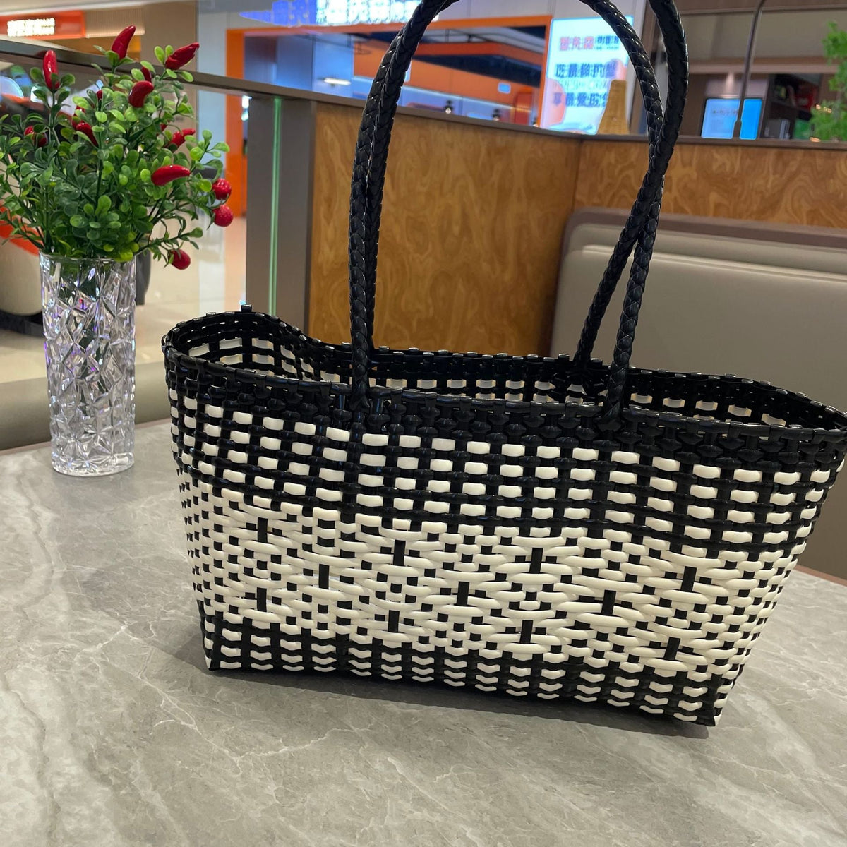 Woven Tote Bag for Women - Durable Material, Spacious Interior, view 7