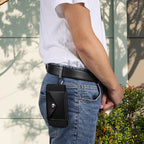 Invisible Theft-Proof Stretch Waist Bag for Men - Lightweight PU, 60g, view 2