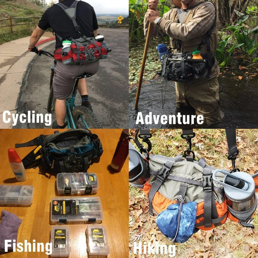 Ultralight Outdoor Waist Bag - Adjustable Fit, 740 ml Capacity, view 4