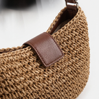 Bohemian Spacious Shoulder Bag for Women - Brown, 31 × 25 × 4 cm, view 2
