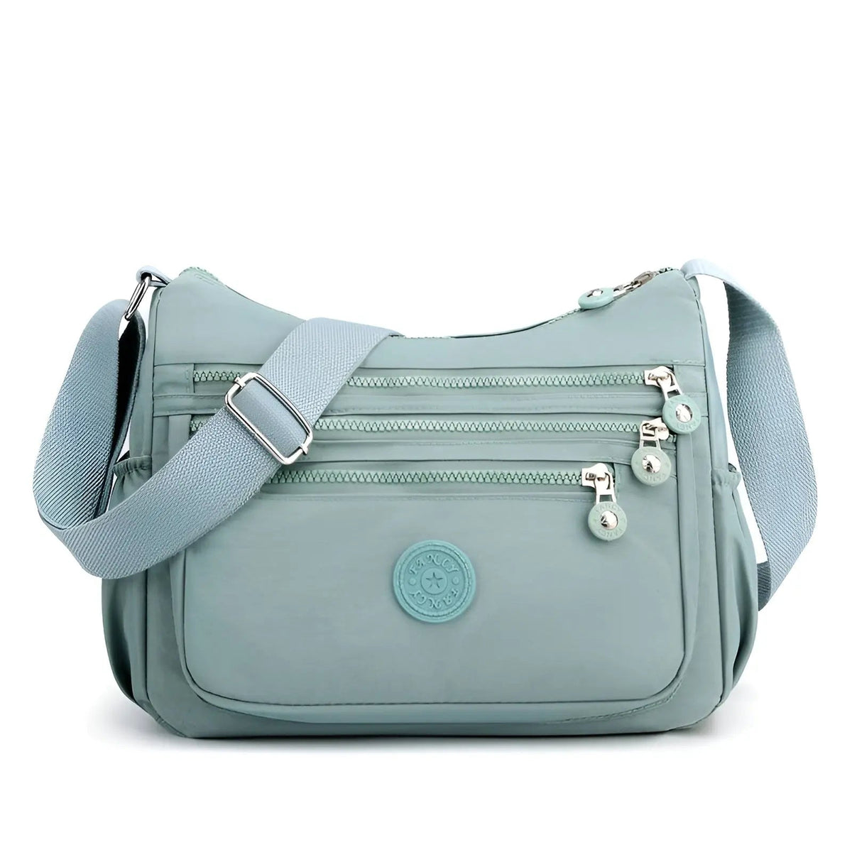 Waterproof Women's Shoulder Bag - Spacious Nylon, Zipper Closure, view 2