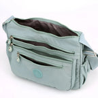 Waterproof Women's Shoulder Bag - Spacious Nylon, Zipper Closure, view 6