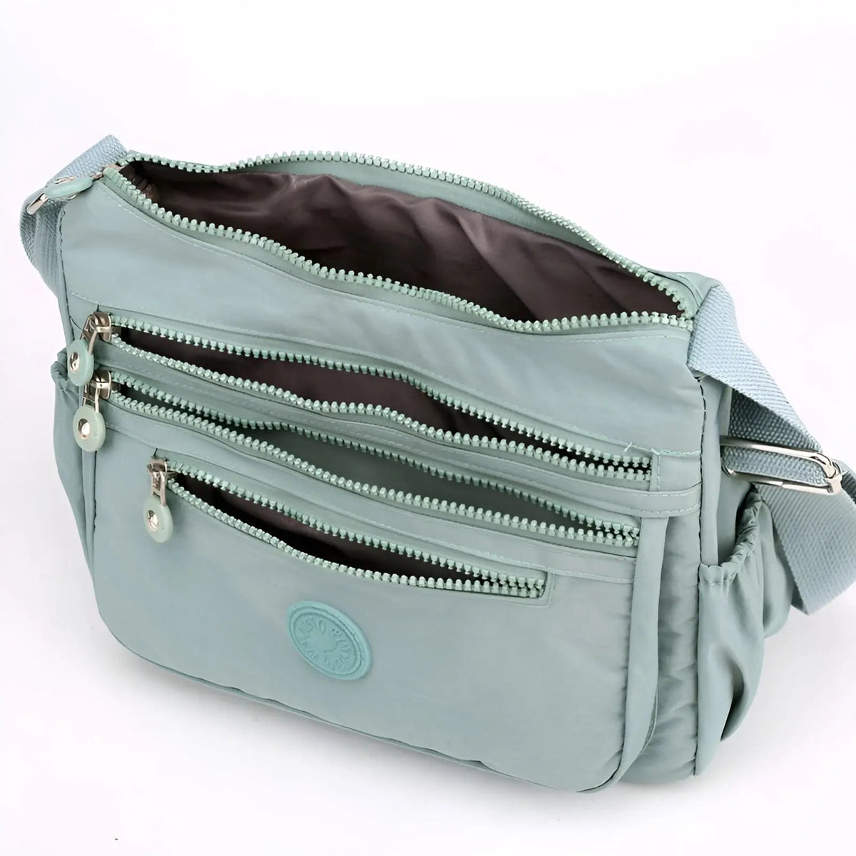 Waterproof Women's Shoulder Bag - Spacious Nylon, Zipper Closure, view 6