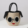 Handcrafted Basket Bag for Women - Bead Details, Spacious Interior, view 6