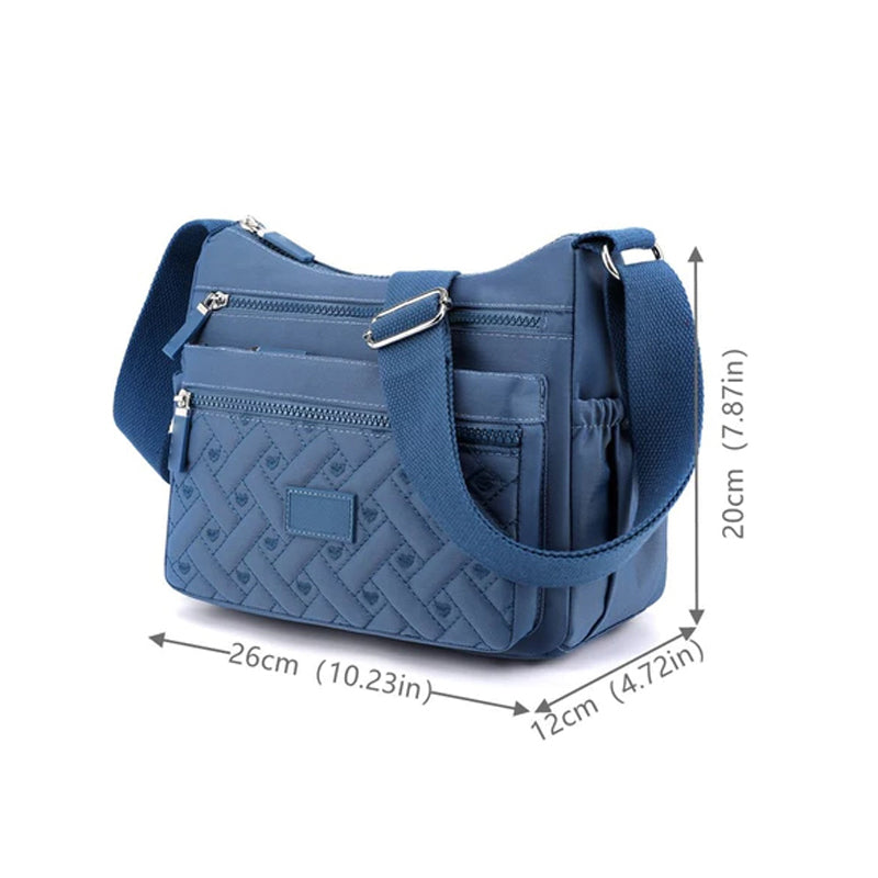 Classic Luxury Shoulder Bag for Women - Nylon, Adjustable Strap, view 11