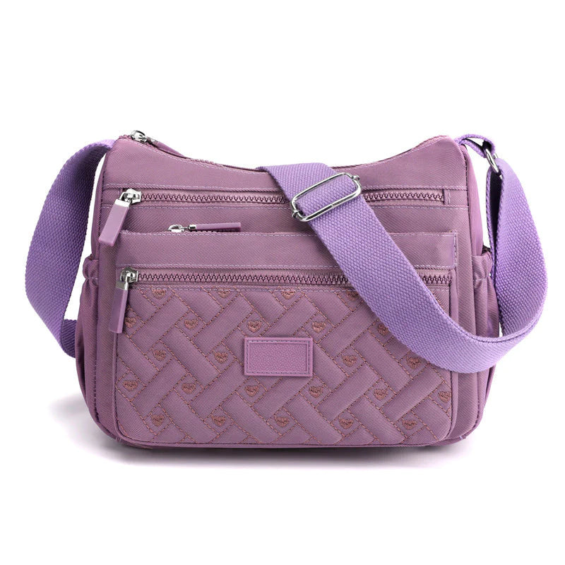 Classic Luxury Shoulder Bag for Women - Nylon, Adjustable Strap, view 14