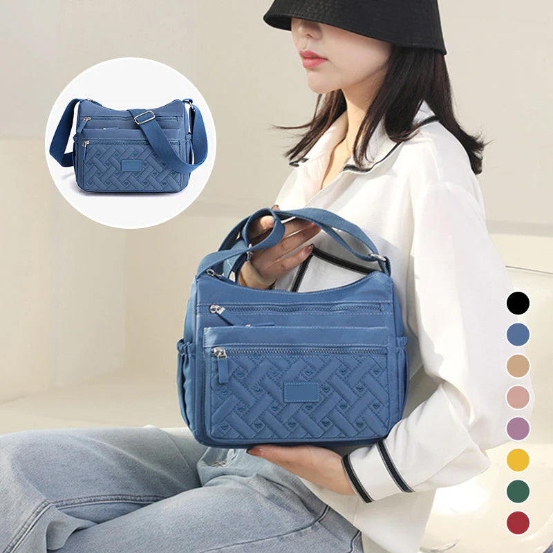 Classic Luxury Shoulder Bag for Women - Nylon, Adjustable Strap, view 2