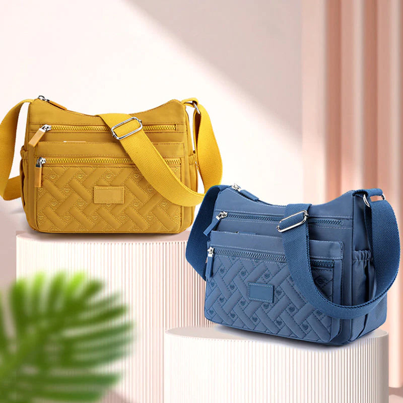 Classic Luxury Shoulder Bag for Women - Nylon, Adjustable Strap, view 3